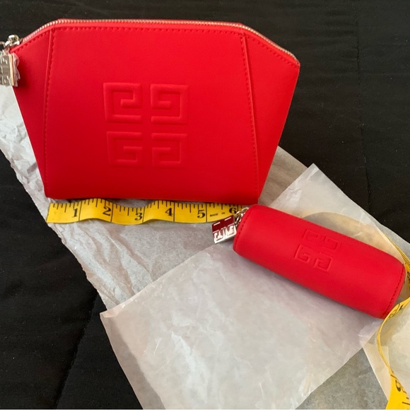 GIVENCHY COSMETIC BAG AND LIPSTICK BAG New - Picture 6 of 10